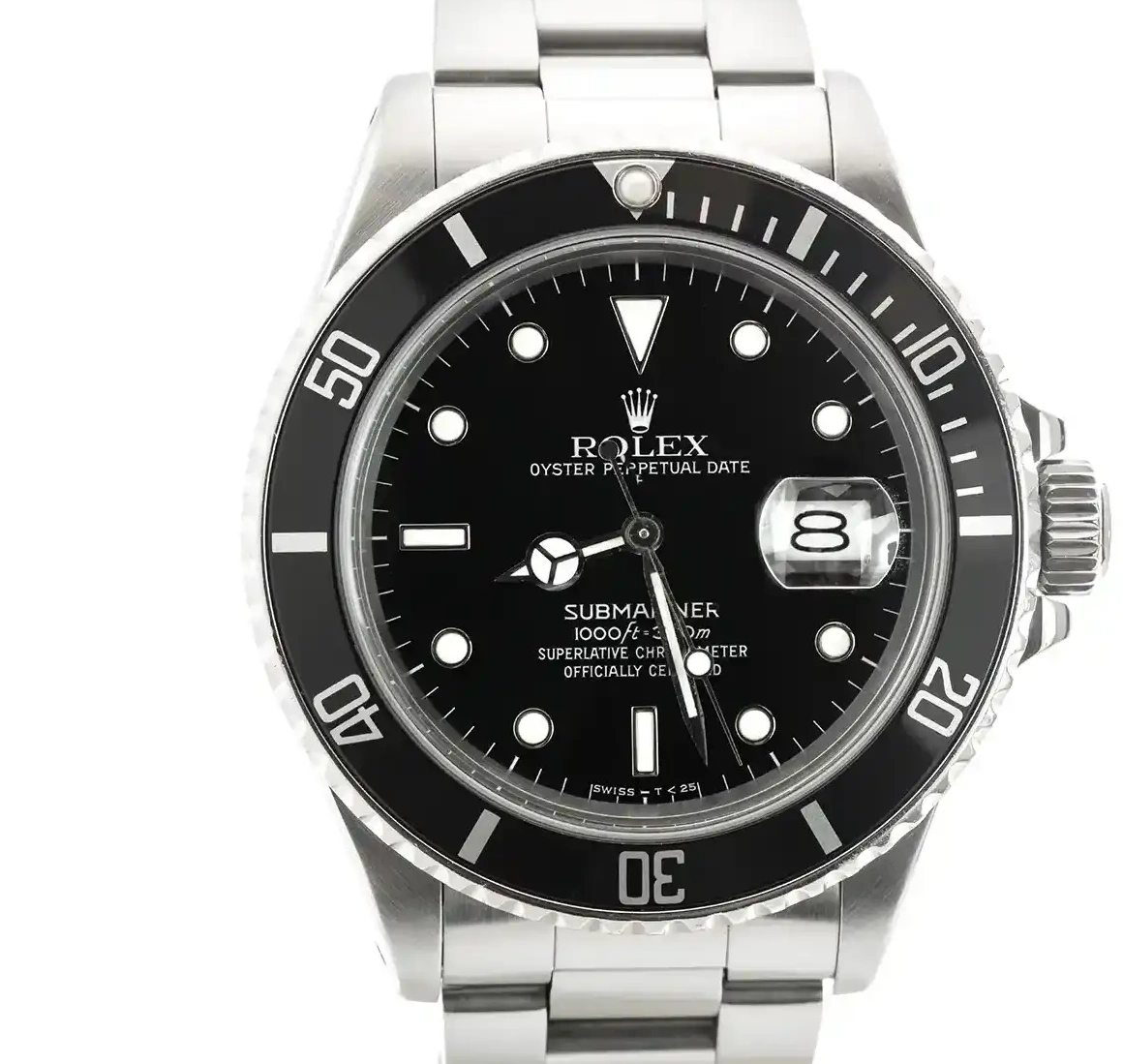 PrestigiousJewellers Rolex Steel Stainless Submariner 168000 0626